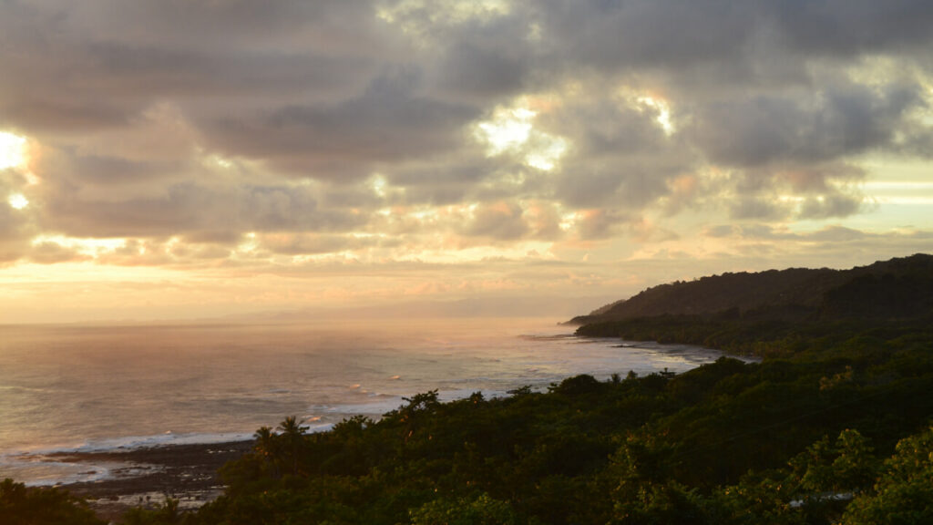 sunset in malpais Costa Rica